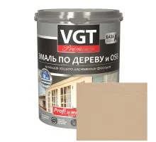 Эмаль по дереву и OSB Кремовая VGT 1кг