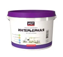 VGT Краска акриловая для стен «Белоснежная» ВД-АК-2180 1,5кг 