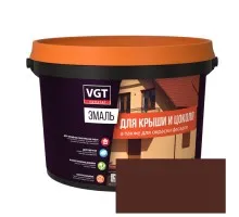VGT Эмаль для крыши и цоколя полуглянцевая Каштановая 10кг