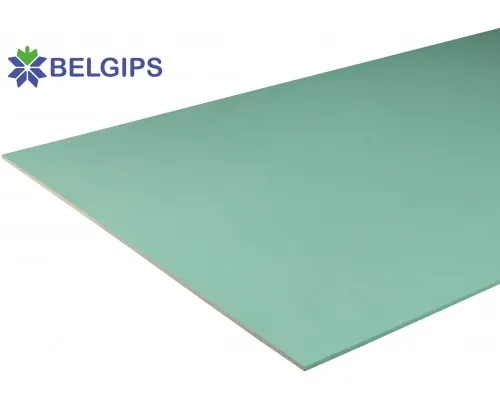 BELGIPS Гипсокартонный влагостойкий стеновой лист 1,2*2,5м 12,5мм, лист - 3м²