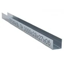Профиль для гипсокартона UD28*27 3м усиленный, толщина металла 0,6мм 